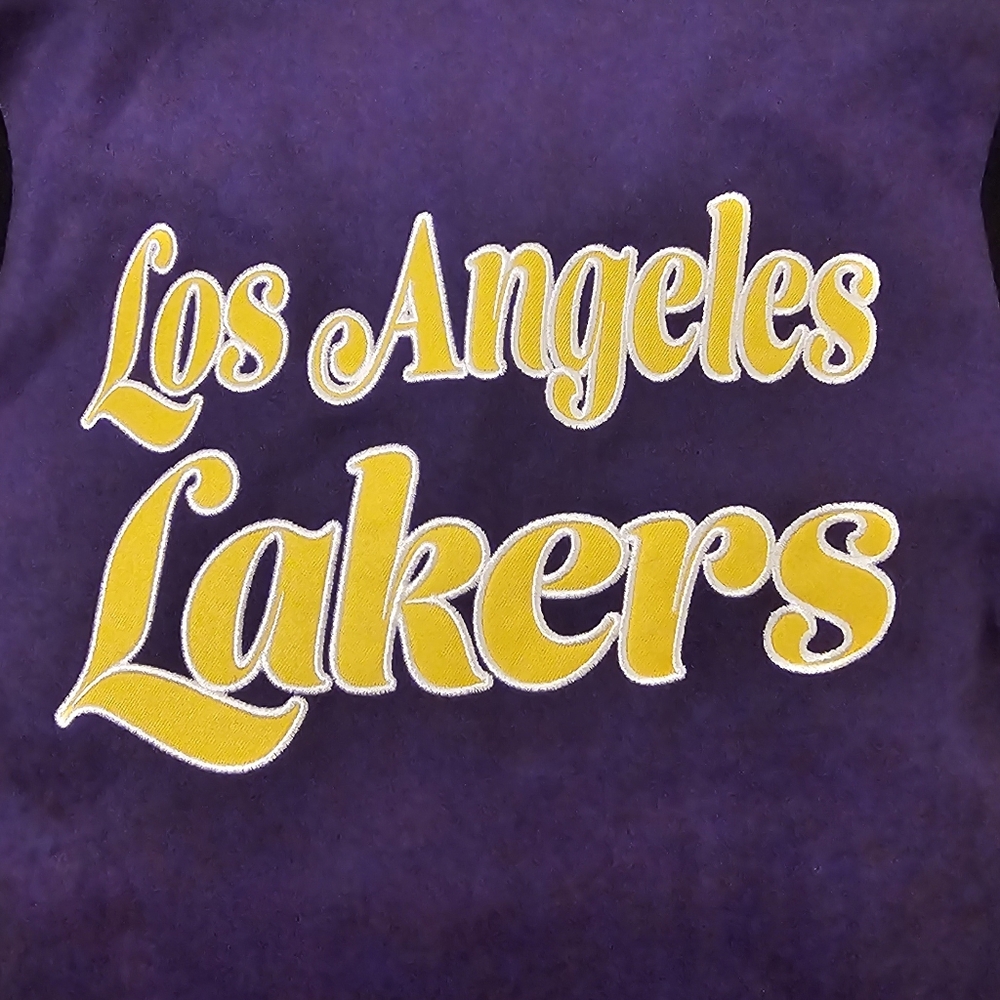 NWT New Era Collared Los Angeles Lakers Varsity Jacket - Picture 8 of 8